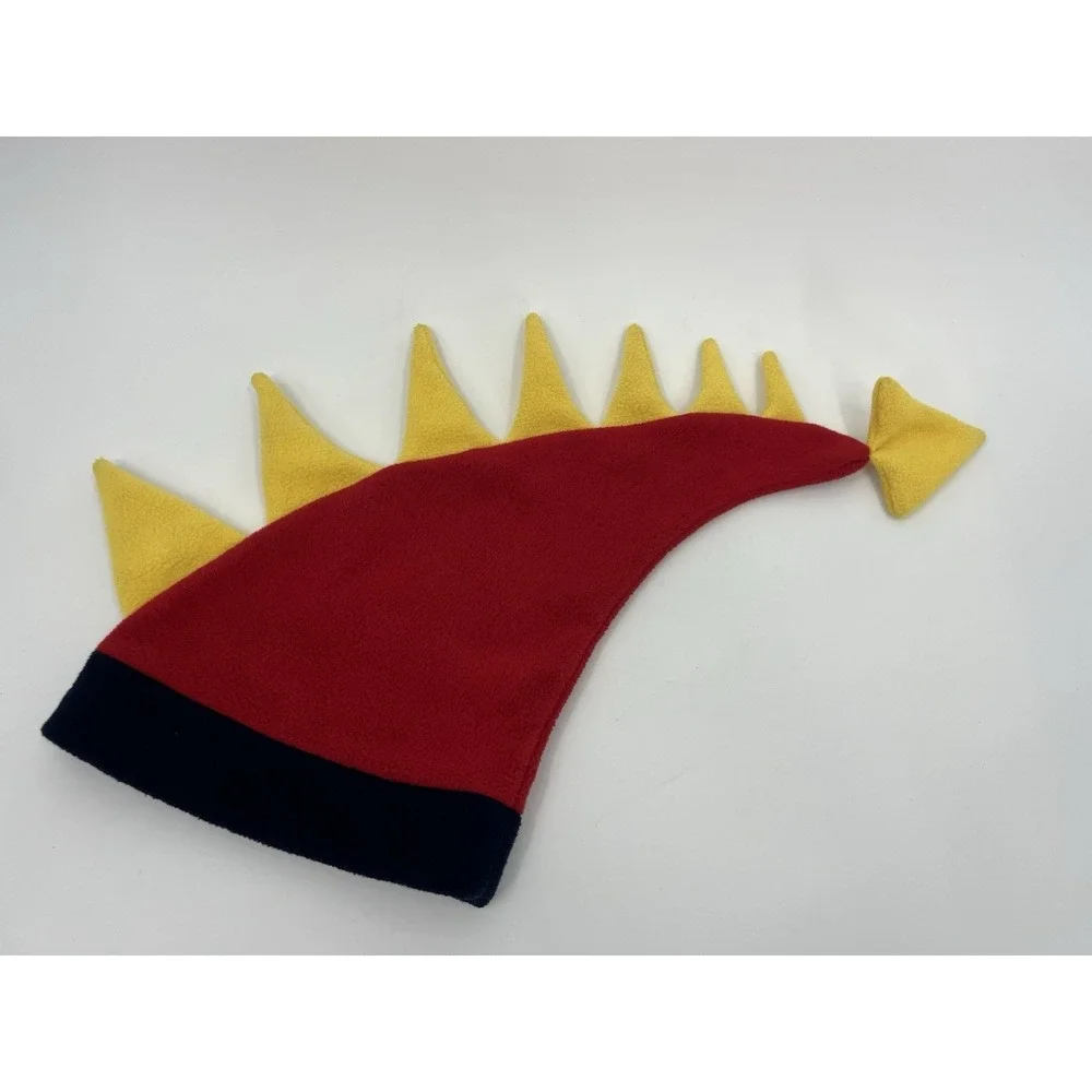 Vintage Lands End Fleece Dragon Dinosaur Hat Youth Size Medium Polartec